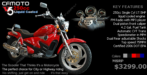 cf moto motorcycles. CF MOTO V5 & V3 - 250cc